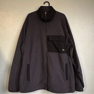 Mountain Hardwear Men's Unclassic Light‎ Fleece Jacket Dark Gray Black XXL EUC